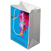 Blume für alles Geschenktasche Mittlere Geschenktüte (Vorderseite Schrägansicht)