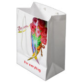 Blume für alles Geschenktasche Mittlere Geschenktüte (Vorderseite Schrägansicht)