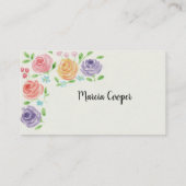 Blume für Aquakultur Visitenkarte (Rückseite)