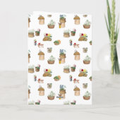 Blume für Aquakulturbauern Karte (Rückseite)