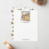 Blume für Aquakulturbauern Mitteilungskarte (Vorderseite/Rückseite Beispiel)