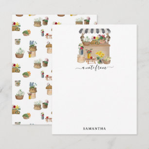 Blume für Aquakulturbauern Mitteilungskarte