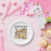 Blume für Aquakulturbauern Pappteller (Party)