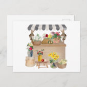 Blume für Aquakulturbauern Postkarte (Vorne/Hinten)