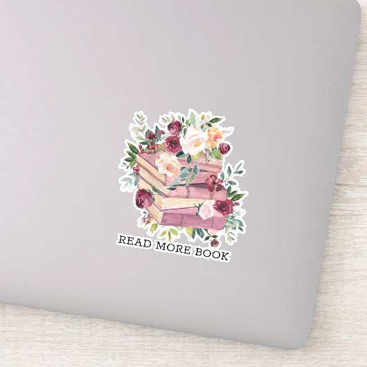 Blume für Aquakulturbücher und Rose Aufkleber (Detail)