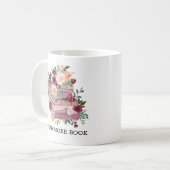 Blume für Aquakulturbücher und Rose Kaffeetasse (Vorderseite Links)