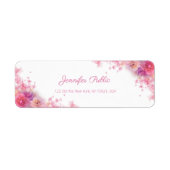 Blume für Aquarell-Rose Handgeschriebenes Skript (Vorne)