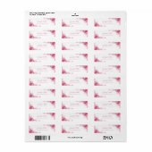 Blume für Aquarell-Rose Handgeschriebenes Skript (Vorne)