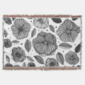 Blume für Aquarell und Tinte - Schwarzweiß Decke (Vorderseite)