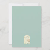 Blume für Aquarellbilder Einladung (Rückseite)