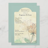 Blume für Aquarellbilder Einladung (Vorne/Hinten)