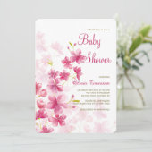 Blume für Aquarellbilder Einladung (Stehend Vorderseite)