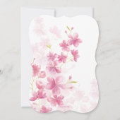 Blume für Aquarellbilder Einladung (Rückseite)