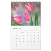 Blume für Aquarellbilder Kalender (Feb 2027)