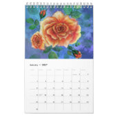 Blume für Aquarellbilder Kalender (Jan 2027)
