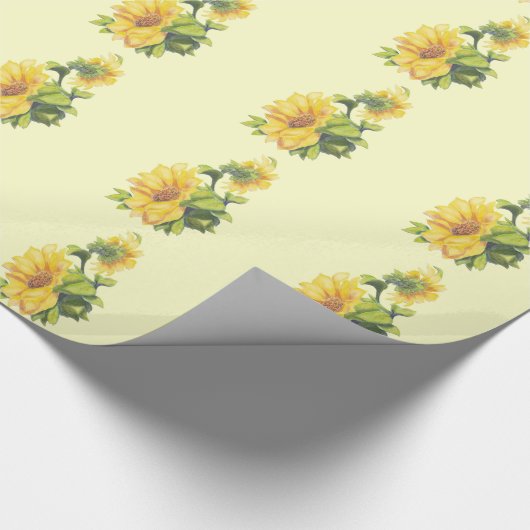 Blume für Aquarellblumen Geschenkpapier (Ecke)