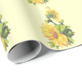 Blume für Aquarellblumen Geschenkpapier (Rolleneckpunkt)