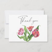 Blume für Aquarellbouquets Dankeschön Karte (Vorderseite)