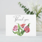 Blume für Aquarellbouquets Dankeschön Karte (Stehend Vorderseite)