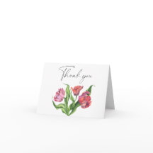 Blume für Aquarellbouquets Dankeschön Karte