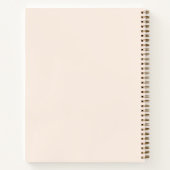 Blume für Aquarellbücher braun, rosa Zitat Notizblock (Rückseite)