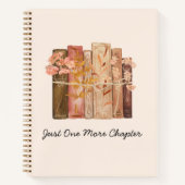 Blume für Aquarellbücher braun, rosa Zitat Notizblock (Vorderseite)