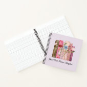 Blume für Aquarellbücher Rosa Zitat für Lila Rezen Notizblock (Innenseite)