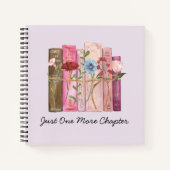 Blume für Aquarellbücher Rosa Zitat für Lila Rezen Notizblock (Vorderseite)