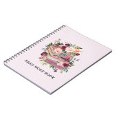 Blume für Aquarellbücher und Rose Notizblock (Linke Seite)