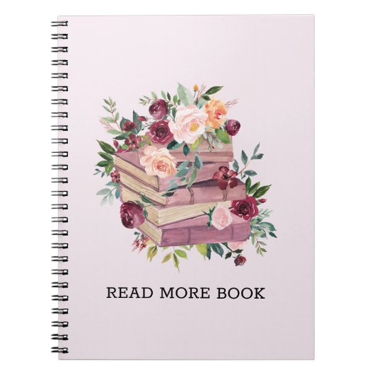 Blume für Aquarellbücher und Rose Notizblock (Vorderseite)