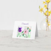 Blume für Aquarellen>Abschiedskarte Karte (Gelbe Blume)