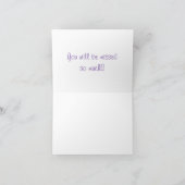 Blume für Aquarellen>Abschiedskarte Karte (Innenseite)