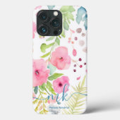 Blume für Aquarellfarben Case-Mate iPhone Hülle (Rückseite)