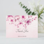 Blume für Aquarellfarben Dankeschön Karte (Stehend Vorderseite)