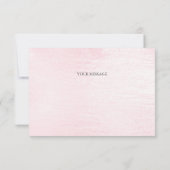 Blume für Aquarellfarben Dankeschön Karte (Rückseite)