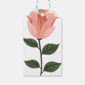 Blume für Aquarellfarben Geschenkanhänger (Rückseite)