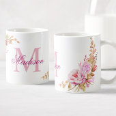 Blume für Aquarellfarben Lila Kaffeetasse