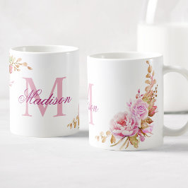 Blume für Aquarellfarben Lila Kaffeetasse