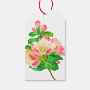 Blume für Aquarellfarben Vielen Dank für Ihr Gesch Geschenkanhänger