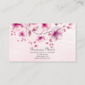 Blume für Aquarellfarben - Visitenkarte (Rückseite)