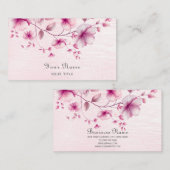 Blume für Aquarellfarben - Visitenkarte (Vorne/Hinten)