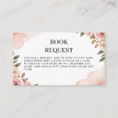 Blume für Aquarellgarten Buchungsanfrage Visitenkarte (Vorderseite)