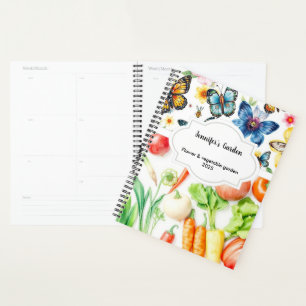 Blume für Aquarellgemüsen, persönlicher Gartenplan Planer