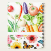 Blume für Aquarellgemüsen, persönlicher Gartenplan Planer (Rückseite)