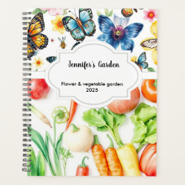 Blume für Aquarellgemüsen, persönlicher Gartenplan Planer