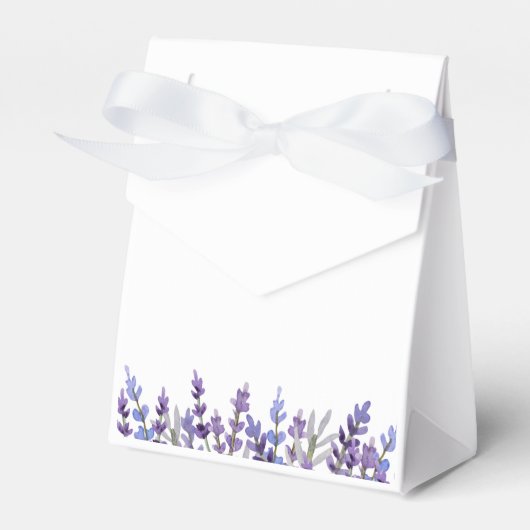 Blume für Aquarelllavender Geschenkschachtel (Vorderseite)