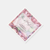 Blume für Aquarellmuster - Brautparty Serviette (Ecke)