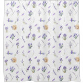 Blume für Aquarellpastellfarben Duschvorhang (Vorderseite)