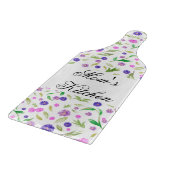 Blume für Aquarelltöne - Geschenk für den Geburtst Schneidebrett (Ecke)