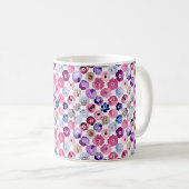 Blume für Aquarelltöne in Monogramm Kaffeetasse (VorderseiteRechts)